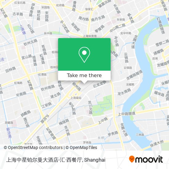 上海中星铂尔曼大酒店-汇·西餐厅 map