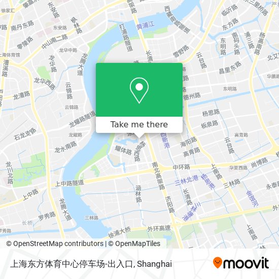 上海东方体育中心停车场-出入口 map