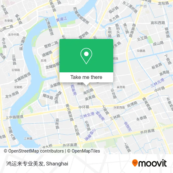 鸿运来专业美发 map