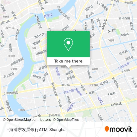 上海浦东发展银行ATM map