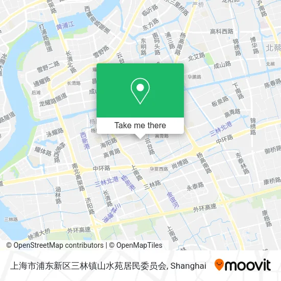 上海市浦东新区三林镇山水苑居民委员会 map