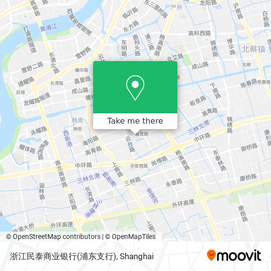 浙江民泰商业银行(浦东支行) map