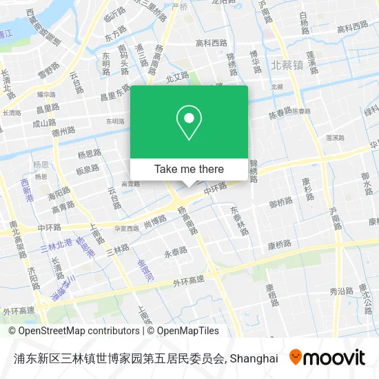 浦东新区三林镇世博家园第五居民委员会 map