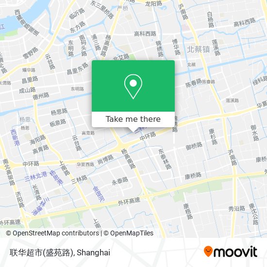 联华超市(盛苑路) map