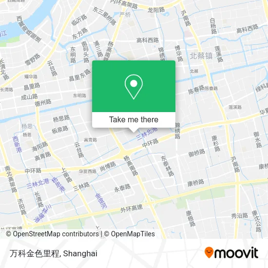 万科金色里程 map