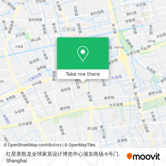 红星美凯龙全球家居设计博览中心浦东商场-6号门 map