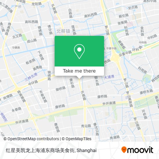 红星美凯龙上海浦东商场美食街 map