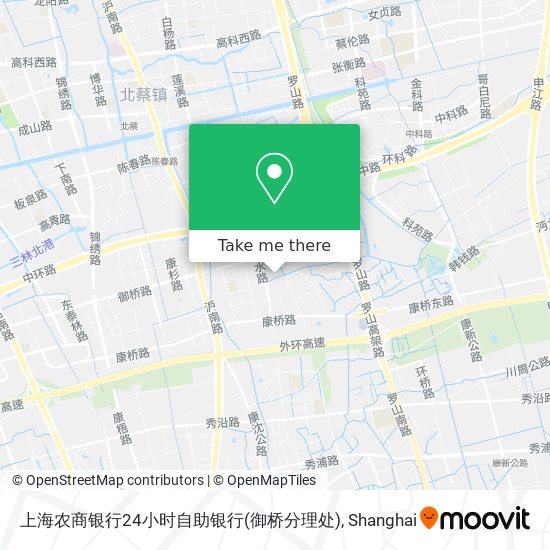 上海农商银行24小时自助银行(御桥分理处) map