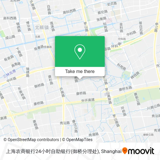 上海农商银行24小时自助银行(御桥分理处) map