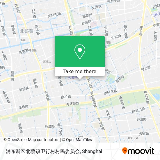 浦东新区北蔡镇卫行村村民委员会 map