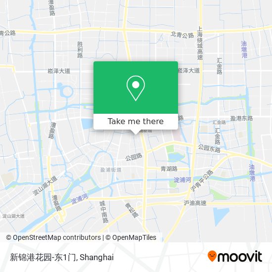 新锦港花园-东1门 map