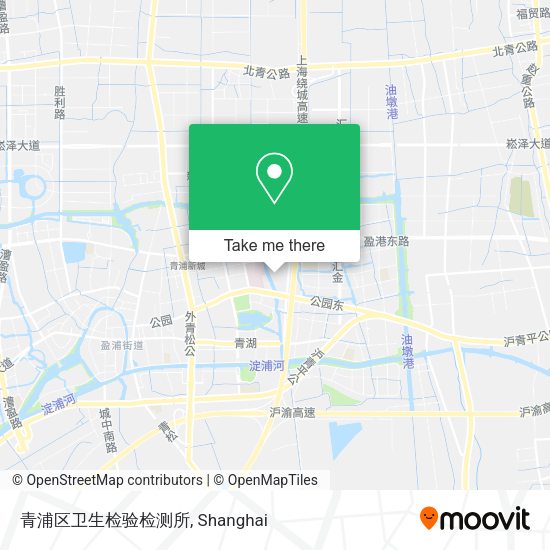 青浦区卫生检验检测所 map