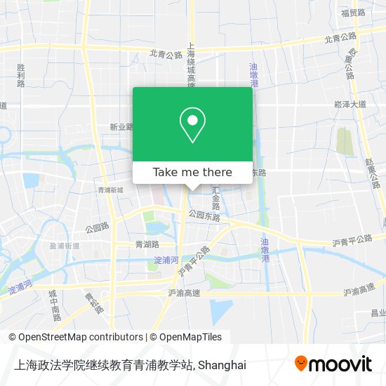 上海政法学院继续教育青浦教学站 map