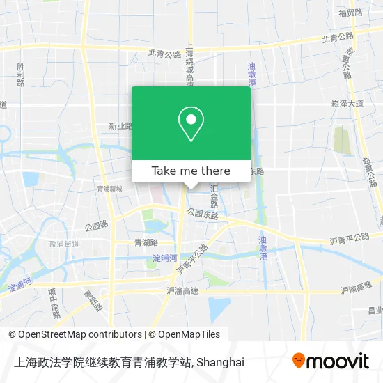 上海政法学院继续教育青浦教学站 map