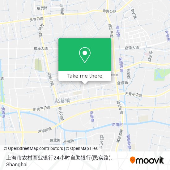 上海市农村商业银行24小时自助银行(民实路) map