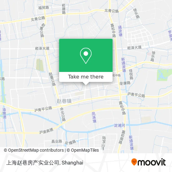 上海赵巷房产实业公司 map