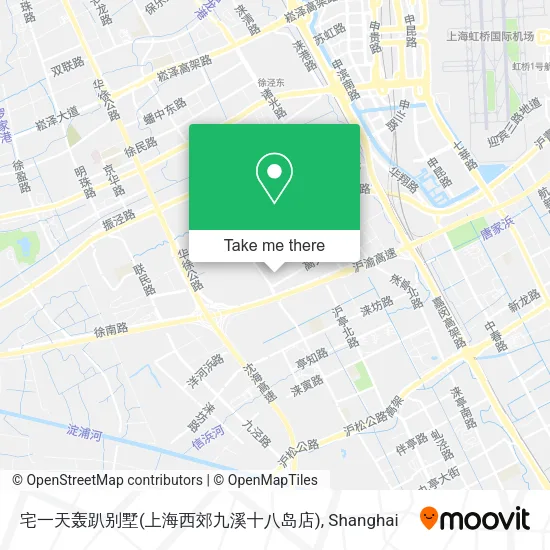 宅一天轰趴别墅(上海西郊九溪十八岛店) map