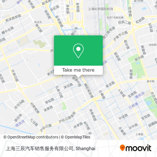 上海三辰汽车销售服务有限公司 map