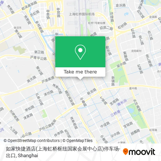 如家快捷酒店(上海虹桥枢纽国家会展中心店)停车场-出口 map