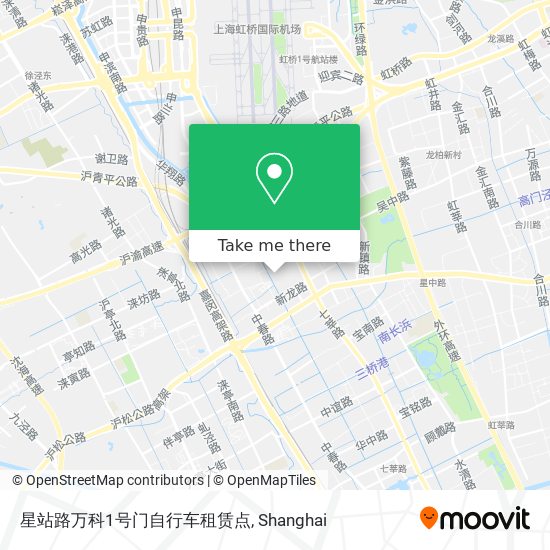 星站路万科1号门自行车租赁点 map
