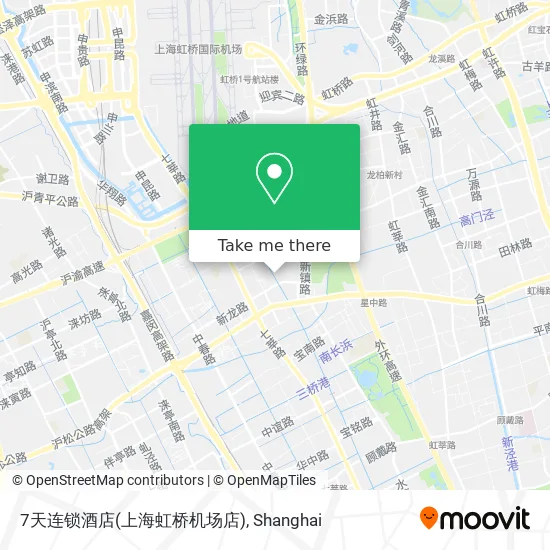 7天连锁酒店(上海虹桥机场店) map