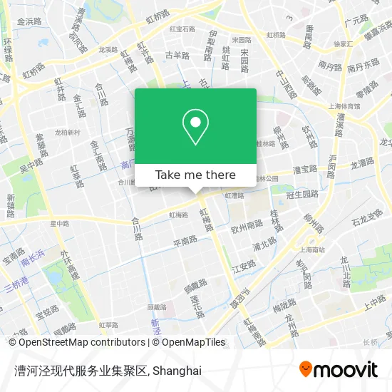 漕河泾现代服务业集聚区 map
