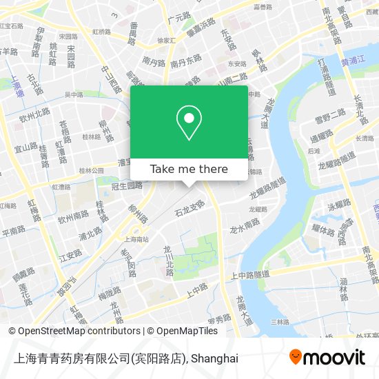 上海青青药房有限公司(宾阳路店) map