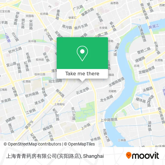 上海青青药房有限公司(宾阳路店) map