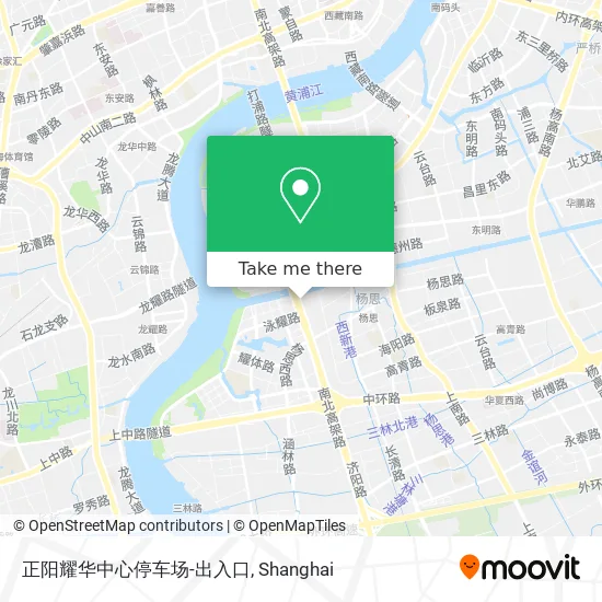 正阳耀华中心停车场-出入口 map