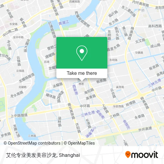 艾伦专业美发美容沙龙 map