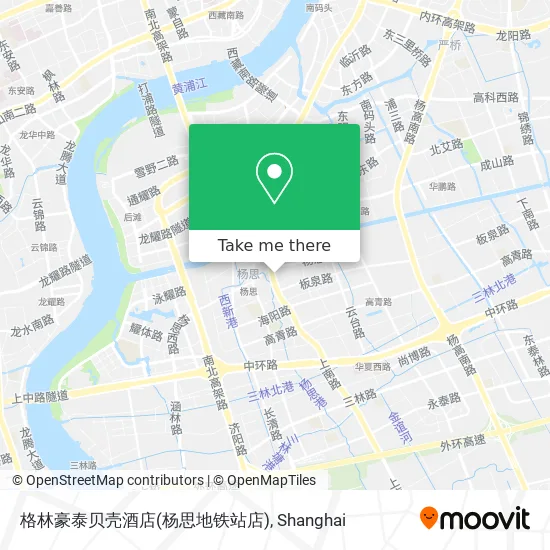 格林豪泰贝壳酒店(杨思地铁站店) map