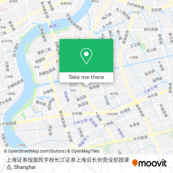 上海证券报股民学校长江证券上海后长街营业部授课点 map