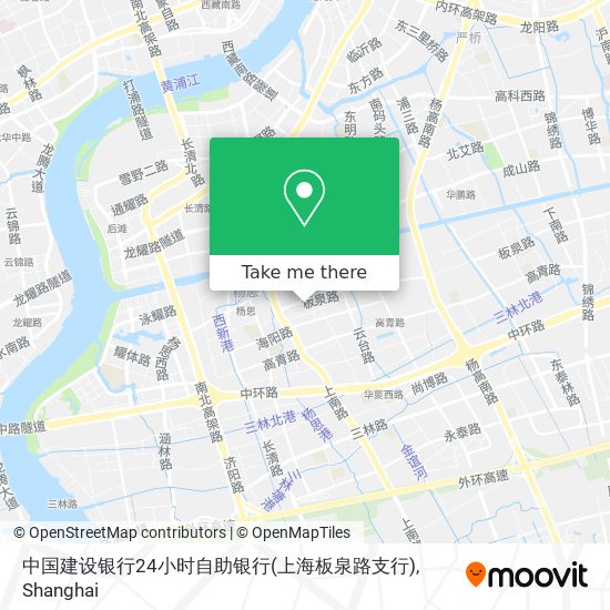 中国建设银行24小时自助银行(上海板泉路支行) map