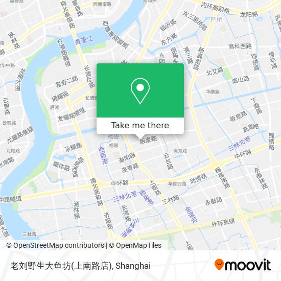 老刘野生大鱼坊(上南路店) map