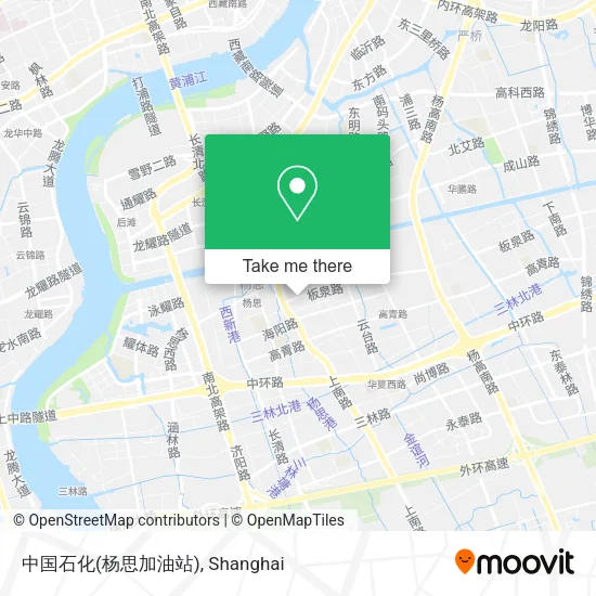 中国石化(杨思加油站) map