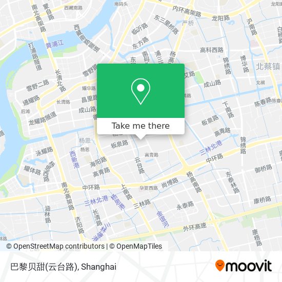 巴黎贝甜(云台路) map