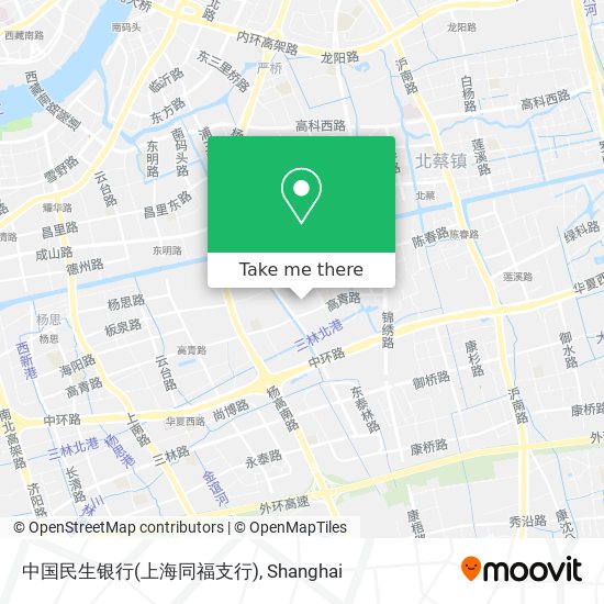 中国民生银行(上海同福支行) map