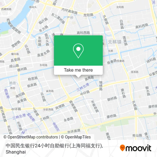 中国民生银行24小时自助银行(上海同福支行) map