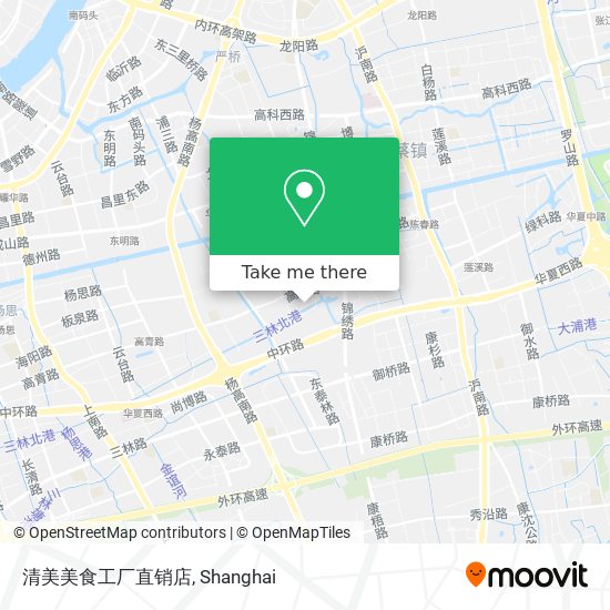 清美美食工厂直销店 map