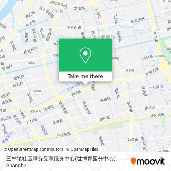 三林镇社区事务受理服务中心(世博家园分中心) map