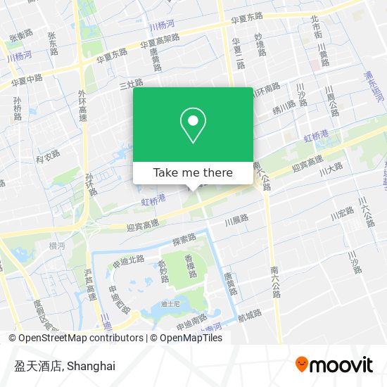 盈天酒店 map