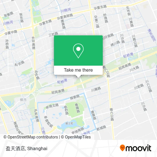 盈天酒店 map