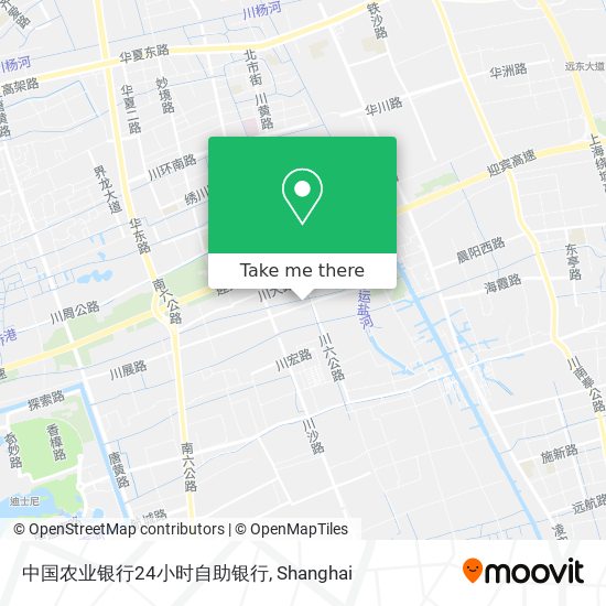 中国农业银行24小时自助银行 map