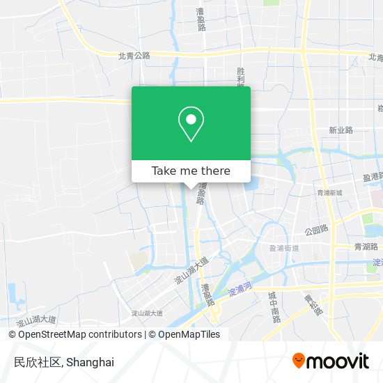 民欣社区 map