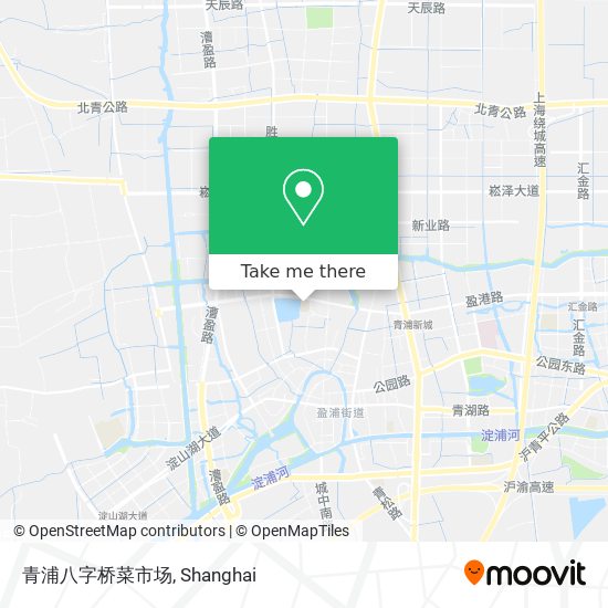 青浦八字桥菜市场 map