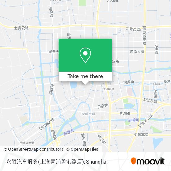 永胜汽车服务(上海青浦盈港路店) map