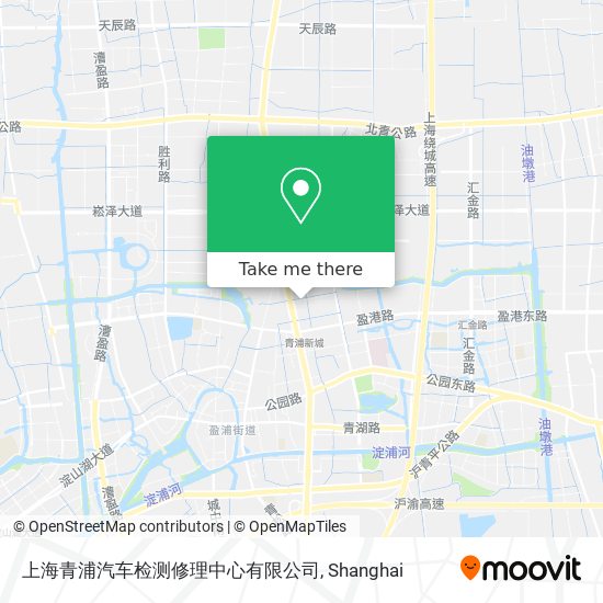 上海青浦汽车检测修理中心有限公司 map