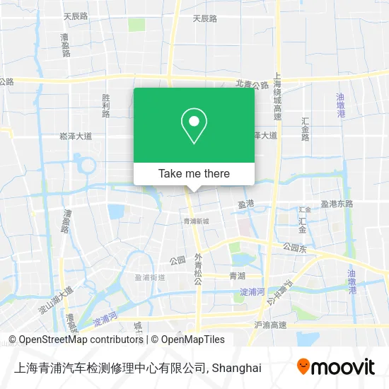 上海青浦汽车检测修理中心有限公司 map