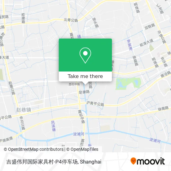 吉盛伟邦国际家具村-P4停车场 map