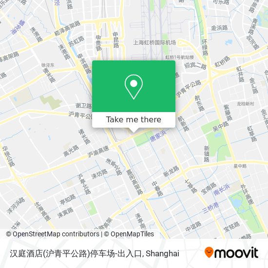 汉庭酒店(沪青平公路)停车场-出入口 map